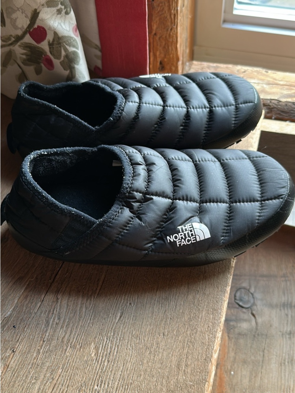 The North Face Black thermoball Quilted Slip-On Insulated Mules